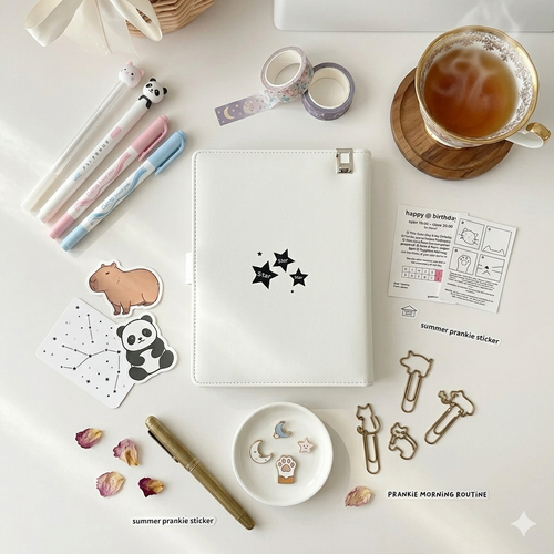 Album Collector "Starry Night" – Classeur A5 Kpop en Cuir PU Original ✨📸