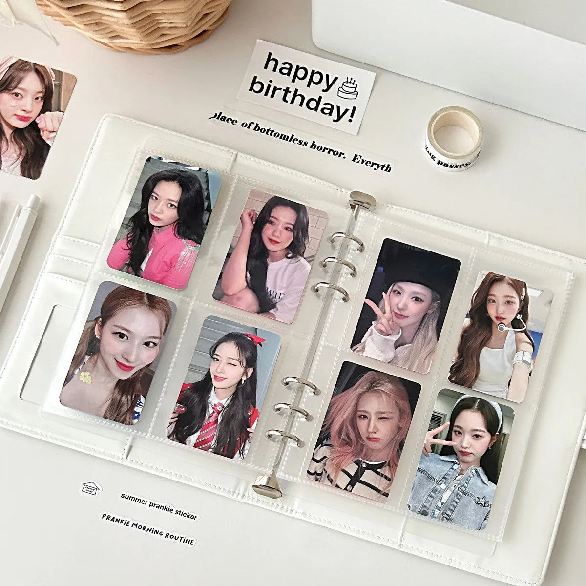 Album Collector "Starry Night" – Classeur A5 Kpop en Cuir PU Original ✨📸