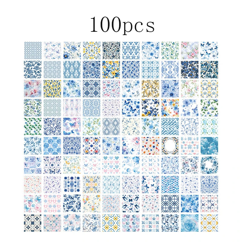 Collection "Herbier Rétro" – 100 Feuillets de Papier Décoratif Vintage ✨