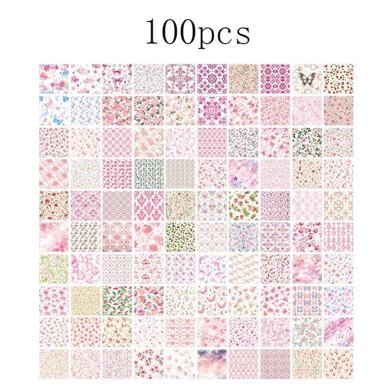 Collection "Herbier Rétro" – 100 Feuillets de Papier Décoratif Vintage ✨