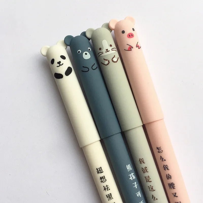 Set de 4 Stylos "Animal Friends" – L'écriture tout en douceur