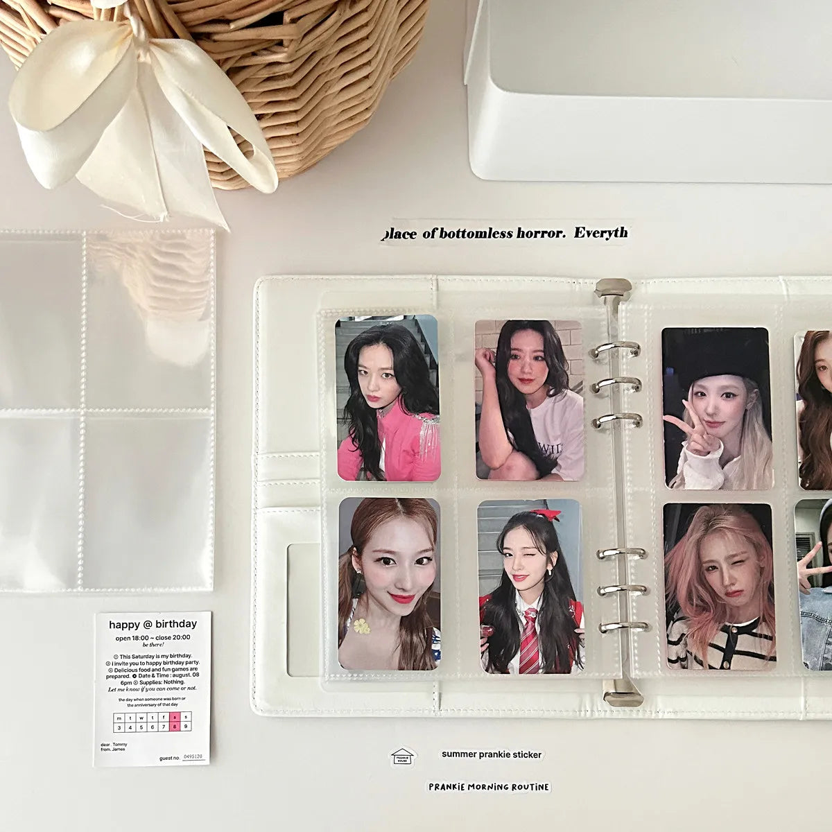 Album Collector "Starry Night" – Classeur A5 Kpop en Cuir PU Original ✨📸