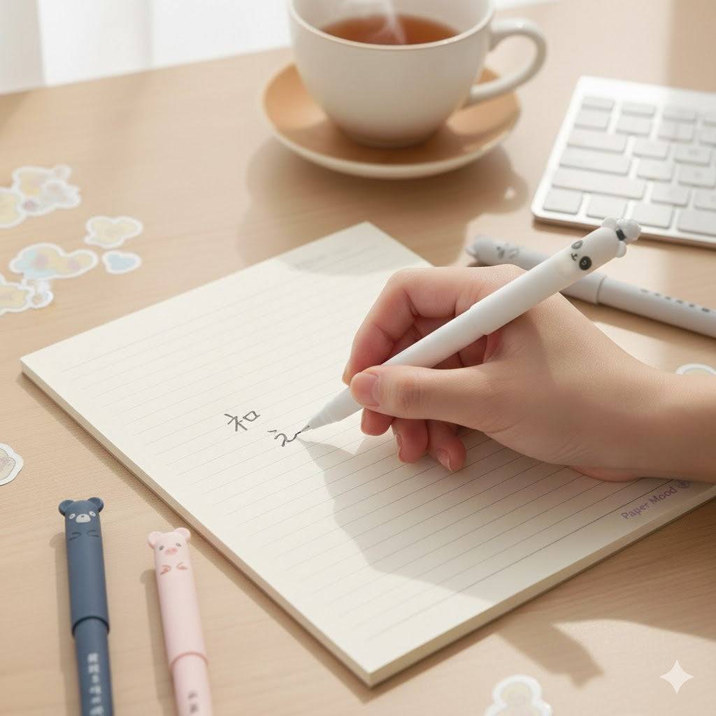 Set de 4 Stylos "Animal Friends" – L'écriture tout en douceur