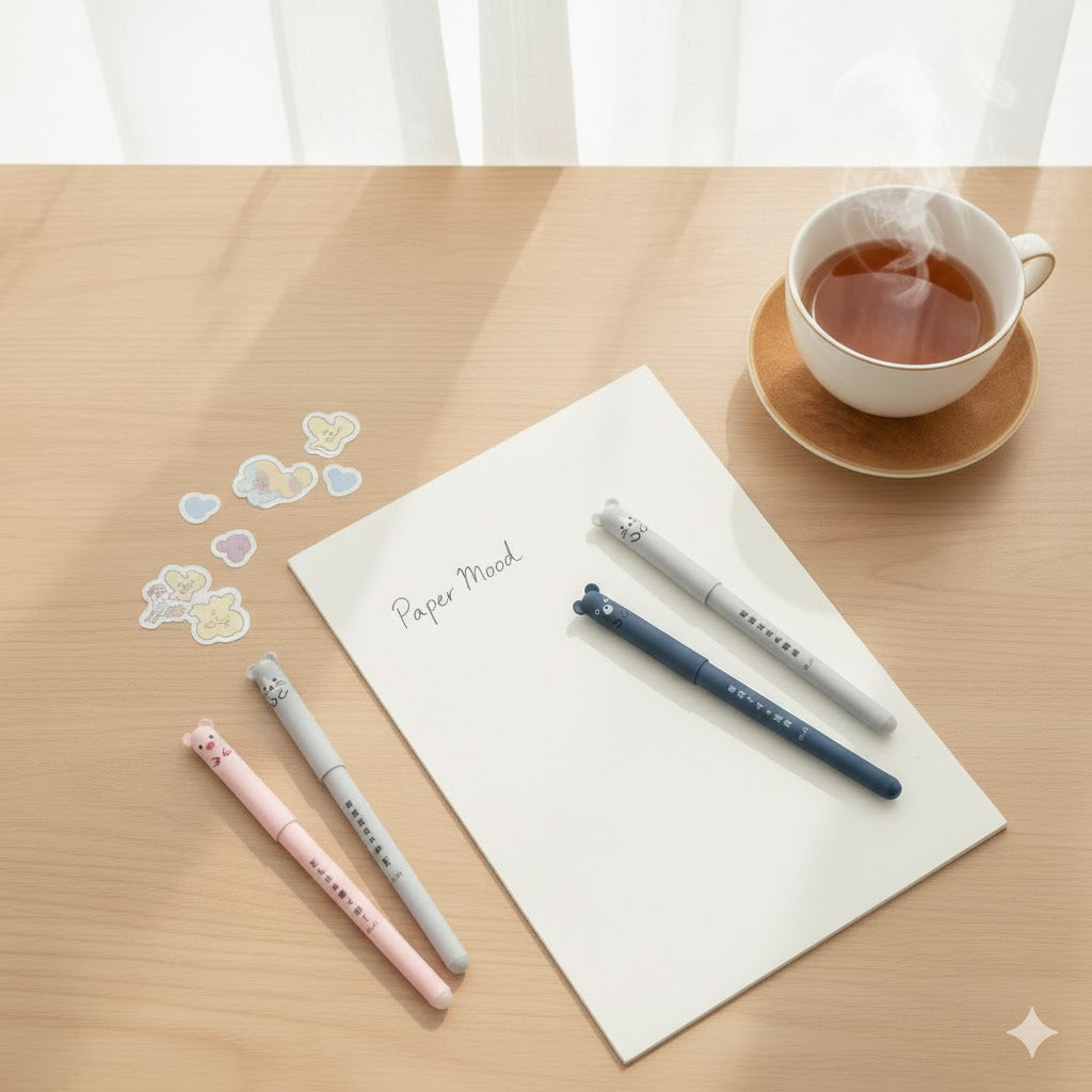 Set de 4 Stylos "Animal Friends" – L'écriture tout en douceur